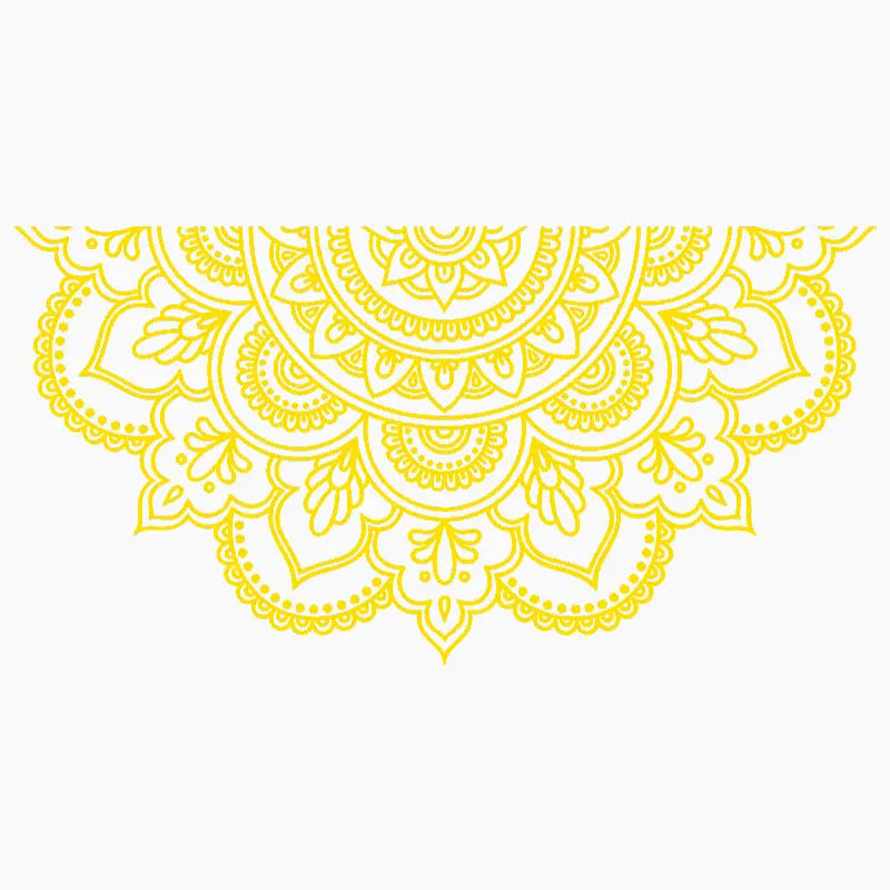 Half Mandala Car Sticker Decoration Window Bodywork Styling Motorcycle Accessories Die Cutting Vinyl Decals (ONLINE ORDER ONLY)