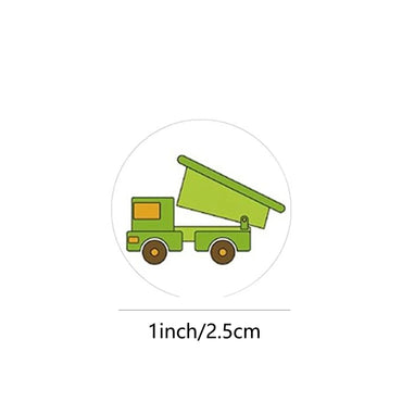 100-500pcs Engineering Vehicle Toys Stickers For Kids Toys Decals For School Reward Students Laptop Phone Sticker Labels (Online Order Only)