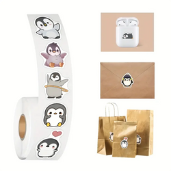 100-500pcs Penguin Animal Stickers Cartoon Removable Notebook Graffiti Sticker Decoration DIY Gift Baking Package Envelope Lable (ONLINE ORDER ONLY)
