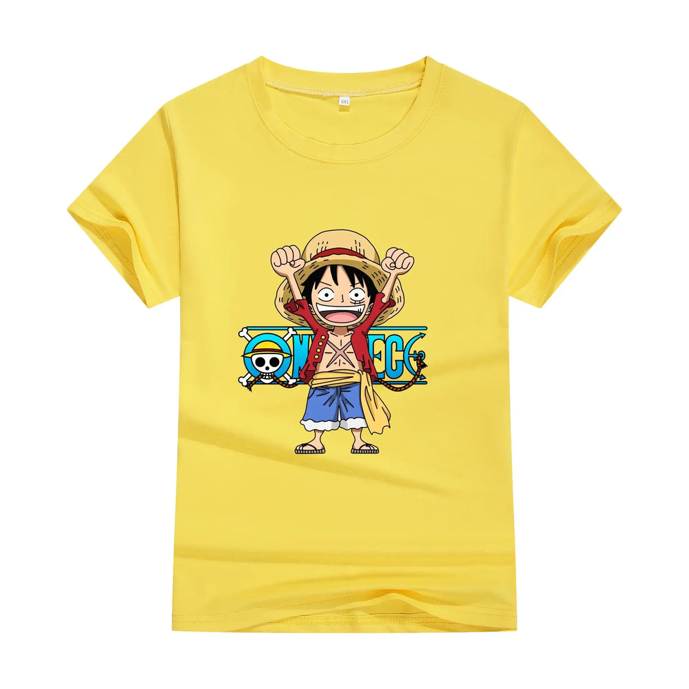 One Piece Anime Cotton T-shirt Cute Unisex Summer Top (ONLINE ORDER ONLY)