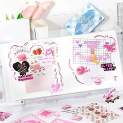 40/60Pcs/box Retro Girls House Series Sticker Hand Account DIY Album Decoration Scrapbooking Stickers Kawaii Korean Stationery (ONLINE ORDER ONLY)