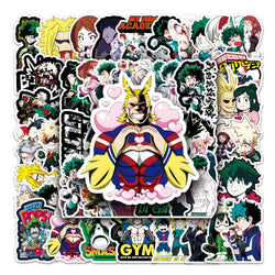 50Pcs Superpower Cartoon Waterproof Vinyl Stickers for Skateboard Snowboard Decals (Online Order Only)