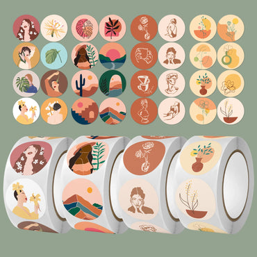 100-500pcs Cute Scrapbooking Stationery Stickers Envelope Sealing Label Personalized Small Business Gift Decor Stickers (ONLINE ORDER ONLY)