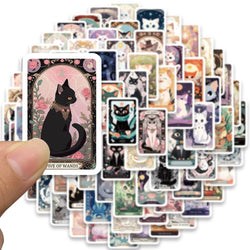 78pcs Cute Cartoon Cats Tarot Card Stickers (Online Order Only)