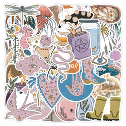 Bohemian Evil Eye Stickers Pack - Retro Art for Laptop, Phone, Luggage, Car, Notebook (ONLINE ORDER ONLY)