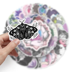 10/30/50PCS Halloween Magic Witch Stickers Apothecary Graffiti Toys Cartoon Decals For Kids DIY Skateboard Notebook Bike Helmet (ONLINE ORDER ONLY)