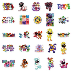 10/30/50PCS Funny Smiling Critters Cartoon Stickers Games Kids Toy DIY Skateboard Stationery Phone Fridge Bike Decals Decoration (ONLINE ORDER ONLY)