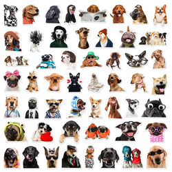 10/30/50PCS Kawaii Dog Hat PVC Sticker Aesthetic DIY Decoration Scrapbooking Accessories Stationery School Supplies for Kids (ONLINE ORDER ONLY)
