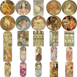 10/30/54PCS Renaissance Artist Painting Stickers Vintage Decals DIY Album Phone Suitcase Skateboard Laptop Car Bike Toys Sticker (ONLINE ORDER ONLY)