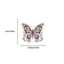 50pcs Retro Cartoon Butterfly Aesthetic Stickers Vinyl Laptop Decals For Luggage Water Bottle Notebook Phone Waterproof Graffiti (ONLINE ORDER ONLY)