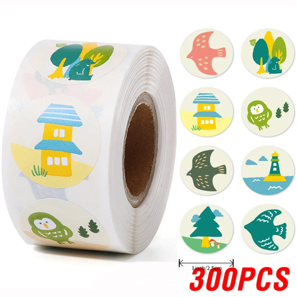 100-500pcs Reward Stickers Teachers Encourage Labels for Kid Motivational Stickers Cute Animals for Students Stationery Labels (ONLINE ORDER ONLY)