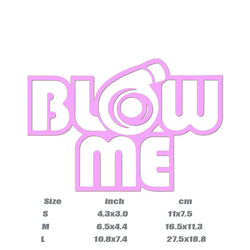 "BLOW ME"Stickers,creative&funny decal High Quality And Durable Automobiles Exterior Accessories Self-adhesive Decals (ONLINE ORDER ONLY)