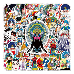 50Pcs Opera Cartoon Waterproof Vinyl Stickers for Skateboard Snowboard (Online Order Only)