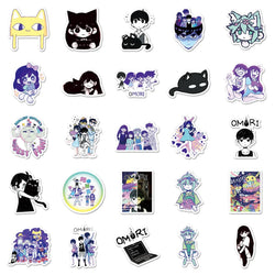 10/30/50PCS Hot Game Omori Graffiti Stickers Personality Creativity Cartoon Decal For Laptop Phone Cup Guitar Waterproof Sticker (ONLINE ORDER ONLY)