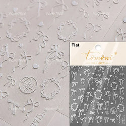 Metal Effect Rose Flower Pattern Totem Photo Frame Self Adhesive Nail Art Sticker Romantic Chic Wreath Rhinestone Manicure Decal (Online Order Only)