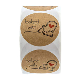 500pcs/roll Handmade with Love Letter Stickers Thank You Stickers Labels Wedding Box Gift Packing Decoration Stationery Stickers (ONLINE ORDER ONLY)