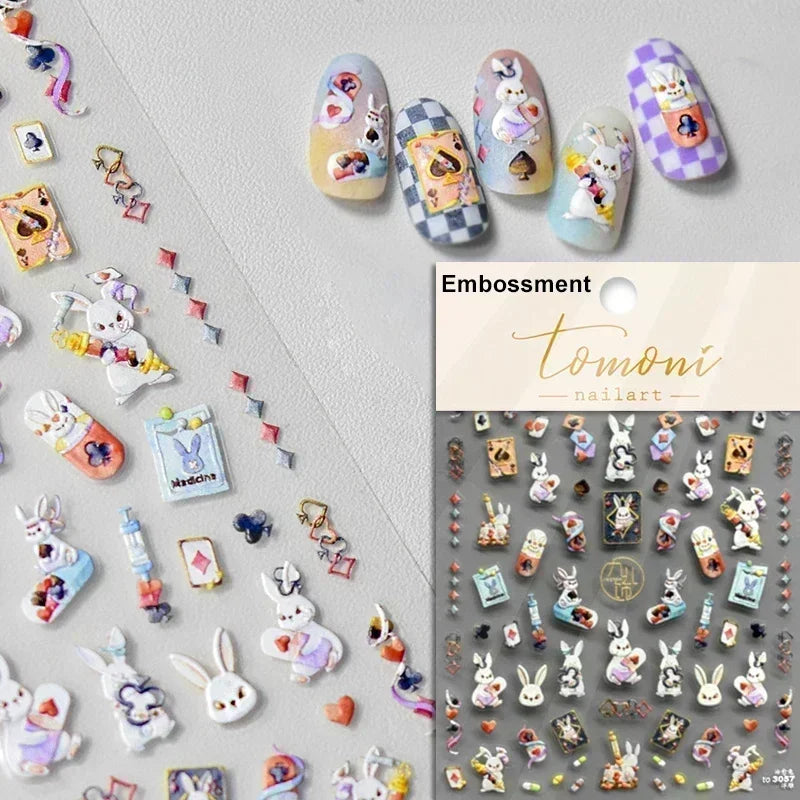 Cat Eye Shiny Blue Purple Spider Cross Love Heart Star Snake Web Jelly Thrilling Nail Art Stickers Manicure Decals Halloween (ONLINE ORDER ONLY)