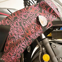 Holographic Funky Smile for Car Sticker Decoration Notebook Motorcycle Stickers External Accessories Waterproof PVC Vinyl Decals (ONLINE ORDER ONLY)