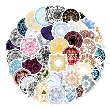 10/50Pcs Anime Magic Circle Stickers Decals For Refrigerator Laptop Skateboard Luggage Phone Stickers Kids Party Toy (Online Order Only)