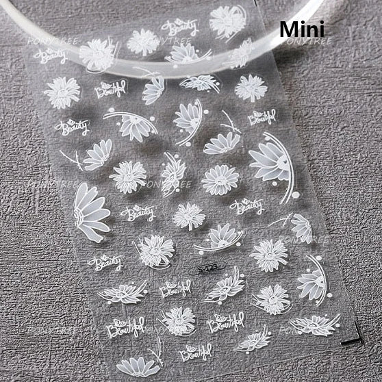 Shiny Cherokee Rose Golden Cherry Blossom Cherish Enjoy Flower Line Petal Delicate Self Adhesive Nail Art Sticker Manicure Decal (ONLINE ORDER ONLY)