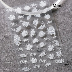 Shiny Cherokee Rose Golden Cherry Blossom Cherish Enjoy Flower Line Petal Delicate Self Adhesive Nail Art Sticker Manicure Decal (ONLINE ORDER ONLY)