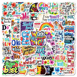 50pcs Inspirational Sunshine Stickers for Laptop, Phone, Water Bottle, Suitcase, Stationery, Refrigerator (ONLINE ORDER ONLY)