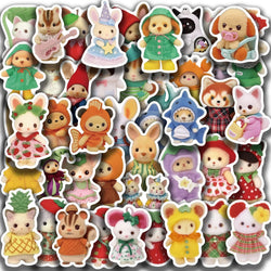 60PCS Fruit Critter Animal Stickers DIY Laptops Water Bottles Phones Decorative Stickers Toy Waterproof Vinyl Decals (ONLINE ORDER ONLY)