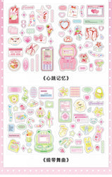2Pcs/lot Girl Feelings Series Stickers Cute Sticker Scrapbooking Decorative Sticker Photo Album DIY Diary Stick Label Stationery (ONLINE ORDER ONLY)