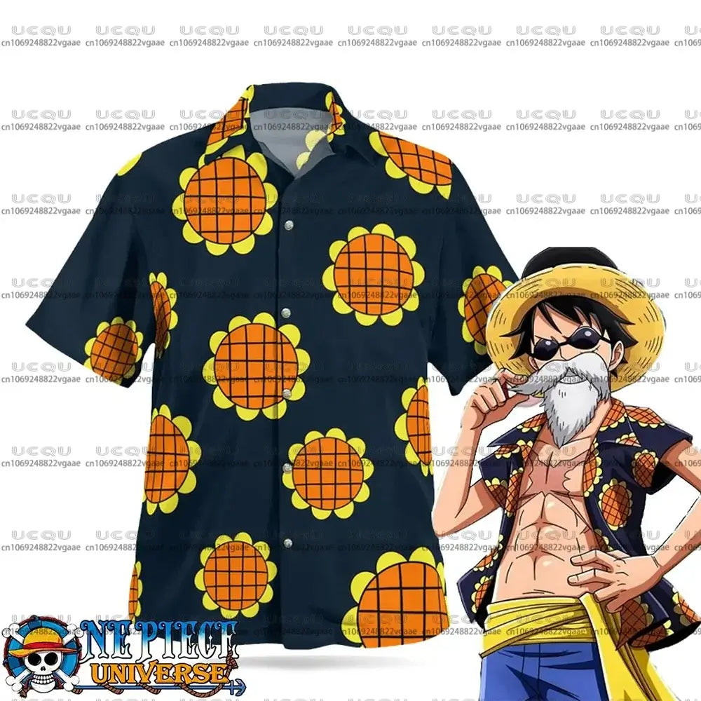 Luffy Dressrosa Trousers & Hawaiian Shirt One Piece Set (ONLINE ORDER ONLY)