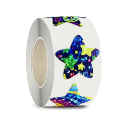 100-500pcs Color Star Sticker Birthday Wedding Gift Party Decor Seal Sticker Envelope Invitation Sticker Baking Label (ONLINE ORDER ONLY)