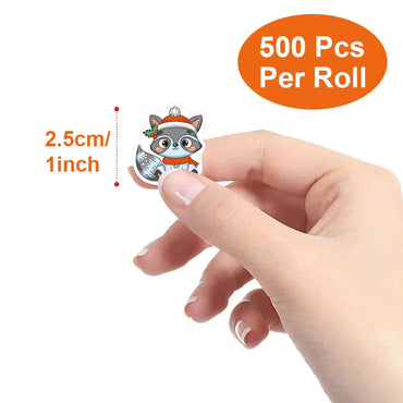 100-500pcs Heterotypic Christmas Themed Animals Stickers DlY Christmas Holiday Party Decoration Label Stationery Stickers (ONLINE ORDER ONLY)