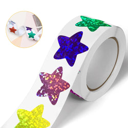 100-500pcs Color Star Sticker Birthday Wedding Gift Party Decor Seal Sticker Envelope Invitation Sticker Baking Label (ONLINE ORDER ONLY)