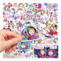 10/30/50PCS Cartoon Game Unicorn A for Adley Stickers DIY Phone Laptop Luggage Skateboard Graffiti Decals Fun for Kid Toy (ONLINE ORDER ONLY)