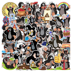 40 Krtek Cartoon Stickers for Suitcase, Water Cup, Car, Laptop, Scooter, Refrigerator (ONLINE ORDER ONLY)
