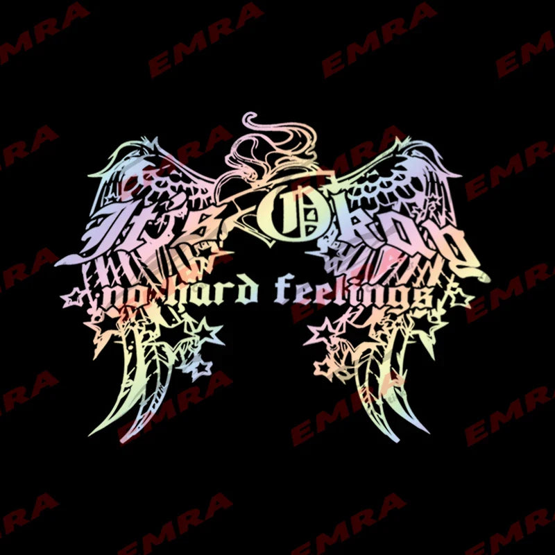 Gothic Winds It's Okay No Hard Feelings for Car Sticker Windshield Rear External Accessories Waterproof Vinyl Decals (ONLINE ORDER ONLY)