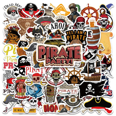Pirates Movie Stickers 50PCS for Laptop Phone Guitar Helmet Bike Car Decals (Online Order Only)
