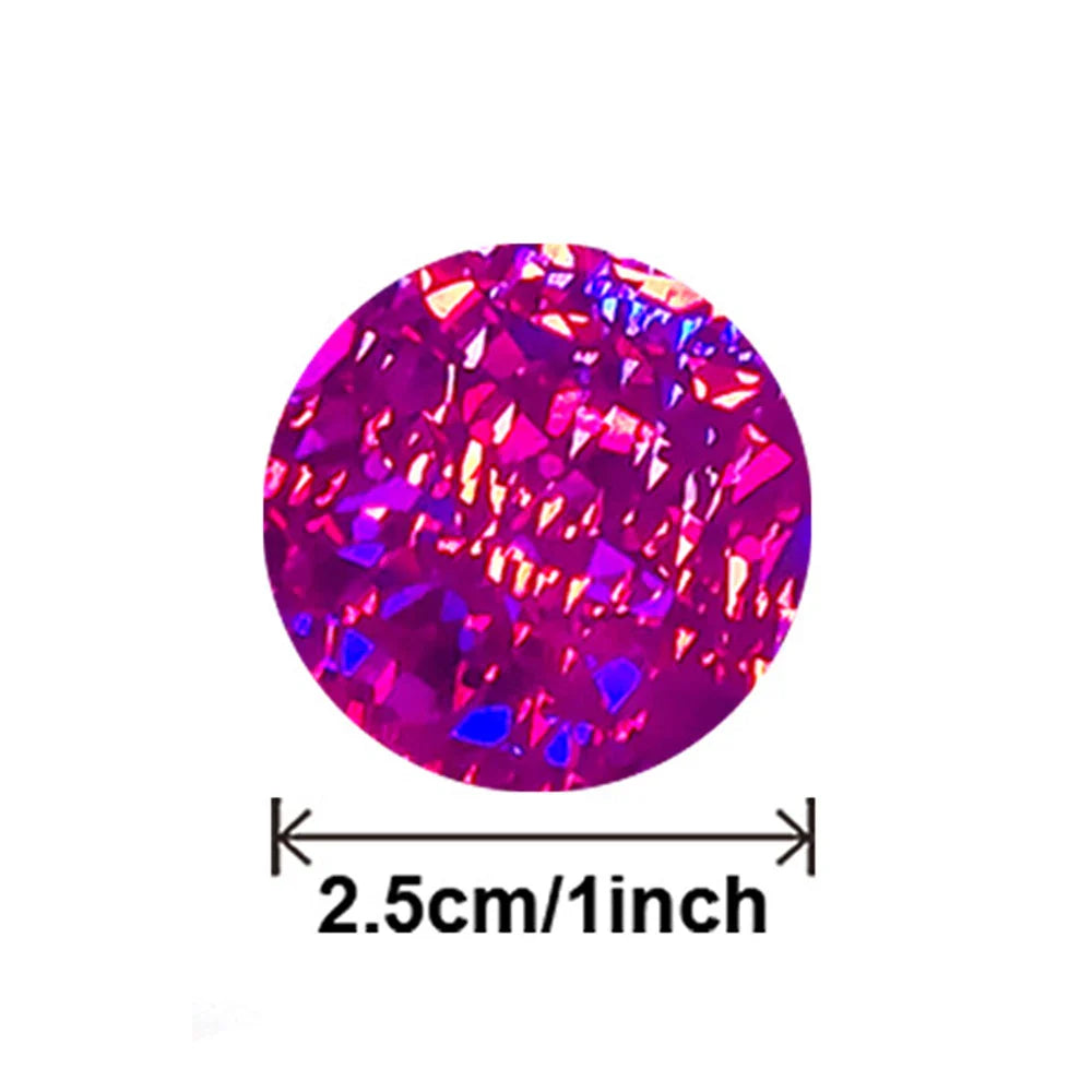100-500pcs Colorful Sticker Birthday Wedding Party Decor Gift Seal Labels Envelope Invitation Letter Seal Sticker Baking Sticker (Online Order Only)