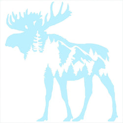 Mountain Moose For Car Sticker Pacific Northwest Stickers Accessories Decorations Window Die Cutting Vinyl Decals (ONLINE ORDER ONLY)