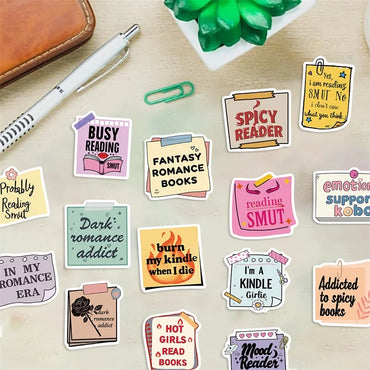 10/30/50PCS Pink Girl Book PVC Sticker Aesthetic Children's Stationery DIY Decoration Scrapbooking School Supplies for Kids (Online Order Only)