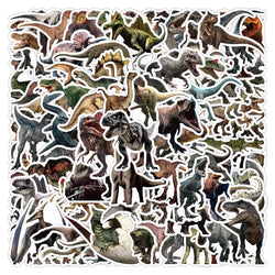 10/30/50/100PCS Jurassic Dinosaur Stickers Realistic Animals Decals DIY Notebook Skateboard Phone Laptop Bike Graffiti Kids Toys (ONLINE ORDER ONLY)