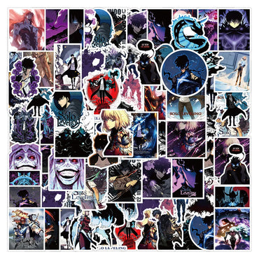 10/30/50PCS Solo Leveling Stickers Animation Graffiti Sticker Laptop Phone Guitar Car Bike Skateboard Decoration Cartoon Decals (ONLINE ORDER ONLY)