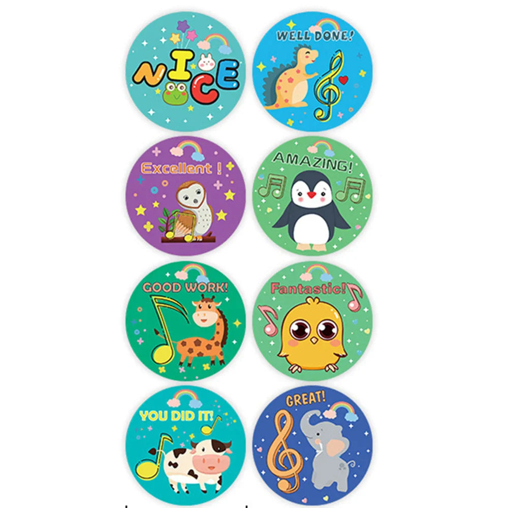 100-500pcs Cute Cartoon Reward Stickers For Kids School Teacher Supplies For Classroom Potty Training Sticker Motivational Label (Online Order Only)