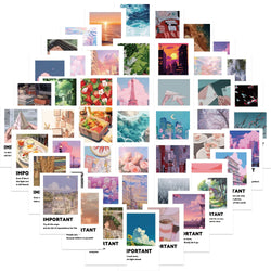 50PCS Healing Words INS Style Stickers DIY Phone Guitar Laptop Notebook Suitcase Cup Waterproof Cartoon Graffiti Sticker Kid Toy (ONLINE ORDER ONLY)
