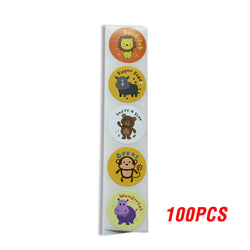 100-500pcs Animal Sticker School Teacher Student Cartoon Sticker Sealing Label Christmas Gift Scrapbook Stationery Sticker (ONLINE ORDER ONLY)