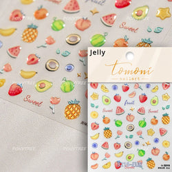 Fig Guava Pitaya Honey Peach Oranges Watermelon Strawberry Apple Pineapple Fruit Nail Art Decoration Stickers Manicure Decals (ONLINE ORDER ONLY)