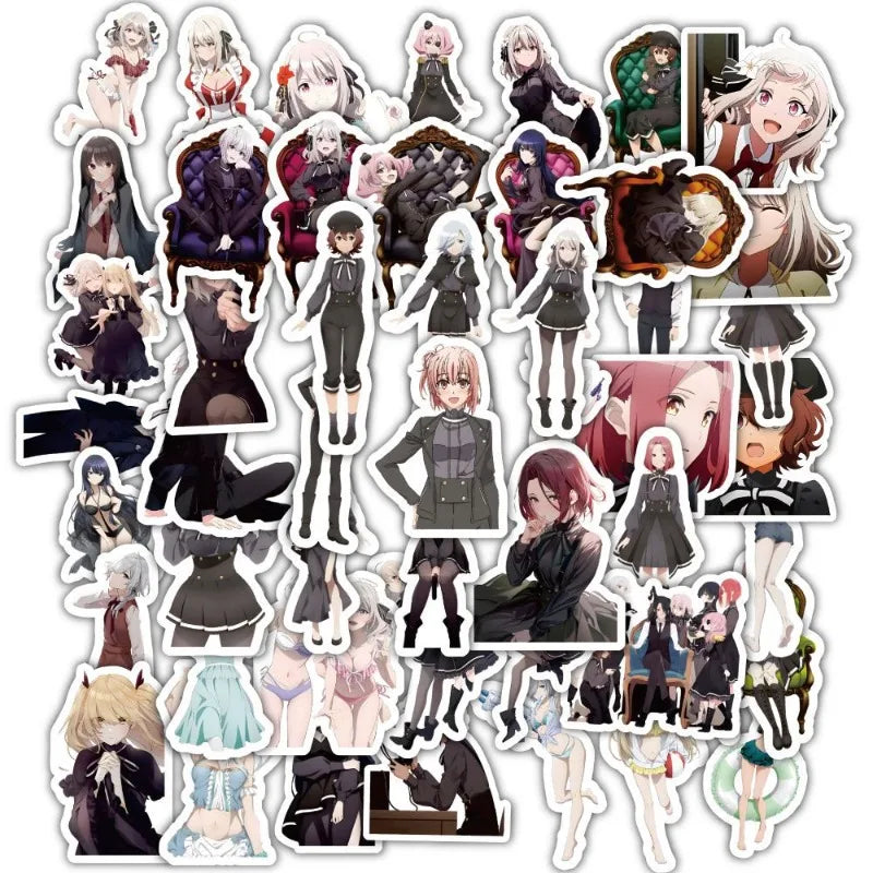Spy Room Anime Stickers 60pcs for Laptop, Phone, Suitcase, Water Cup, Scooter, Refrigerator (Online Order Only)