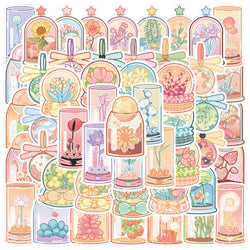 Cartoon Flower Graffiti Stickers 10/30/50pcs Aesthetic Waterproof Decals for Kids Scrapbook Phone Laptop (Online Order Only)