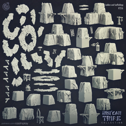 3D Printed Cast n Play Ladders and Scaffoldings Uru Can Tribe 28mm 32mm D&D (Online Only)