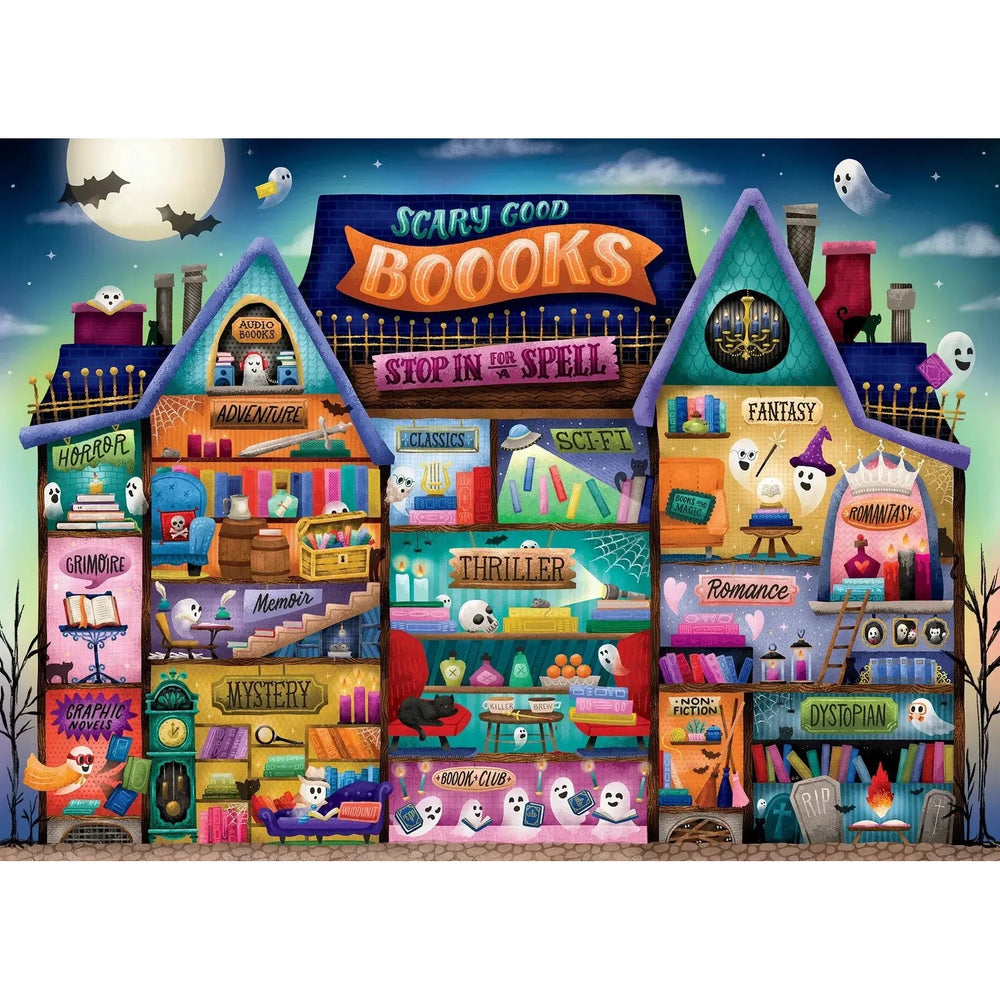 Scary Good Books 500 Piece Jigsaw Puzzle Cobble Hill