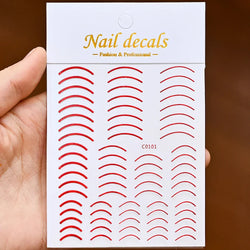 1PC Heart Love Design 3D Nail Art Sticker English Letter Self-Adhesive Slider Valentine's Day DIY Manicure Tips Accessories Tool (ONLINE ORDER ONLY)